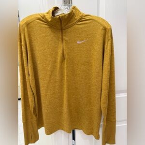 Nike Golden Yellow Quarter-Zip Top